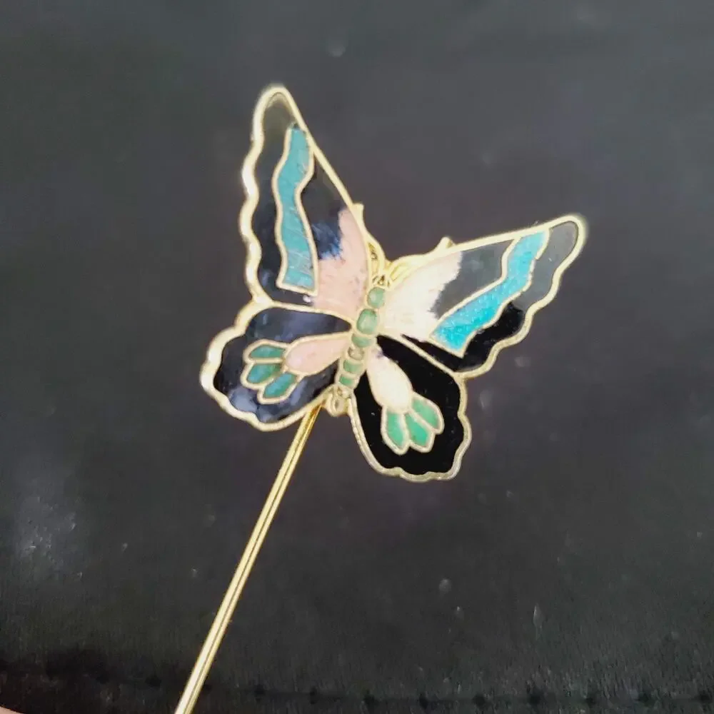 Vintage Lot of 5 Butterfly Pin Brooch Women's Colorful Collectible Insect Love